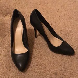 Black sleek high heels